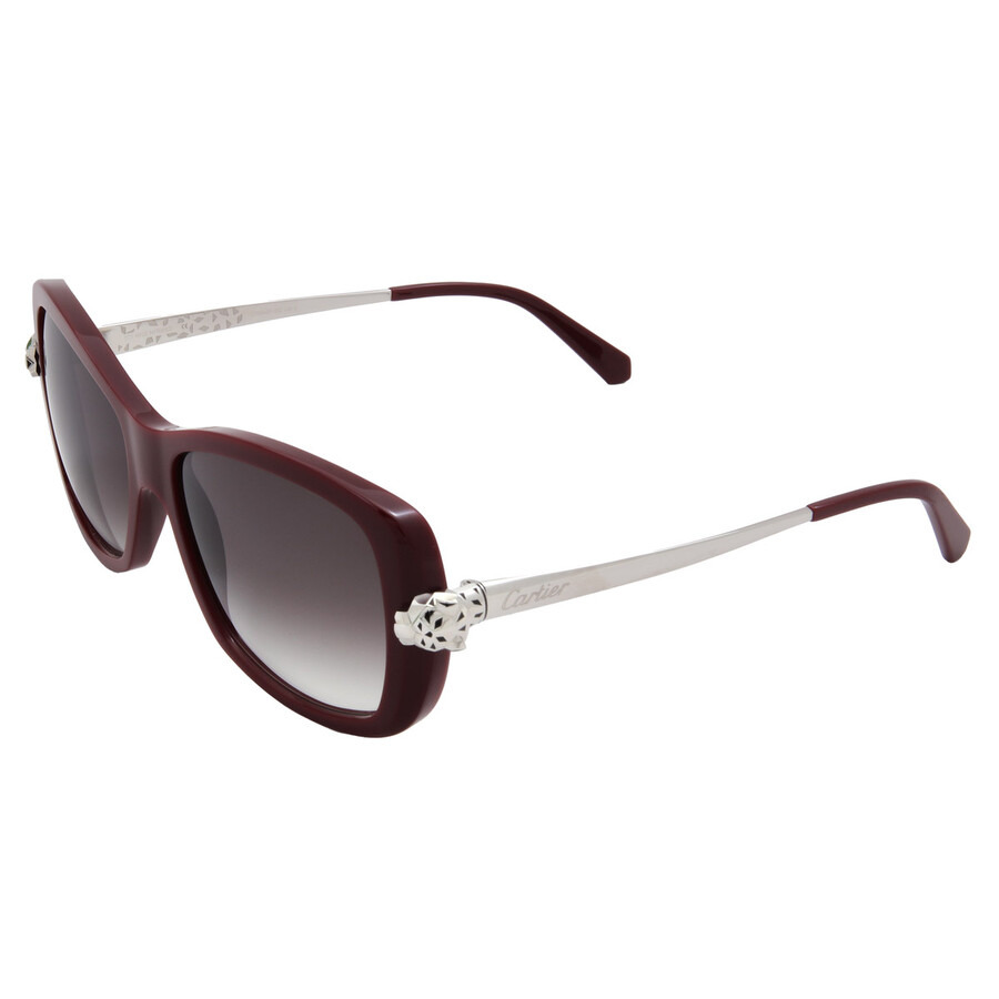 Cartier Panthere de Cartier Grey Square Ladies Sunglasses CT0066S 002 55 - 4