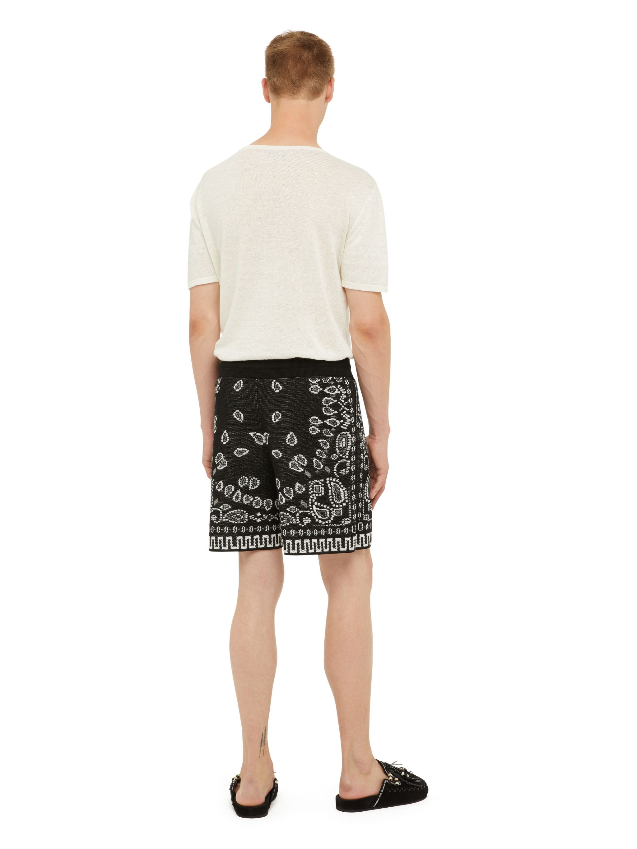 Cotton Piquet Bandana Shorts - 6