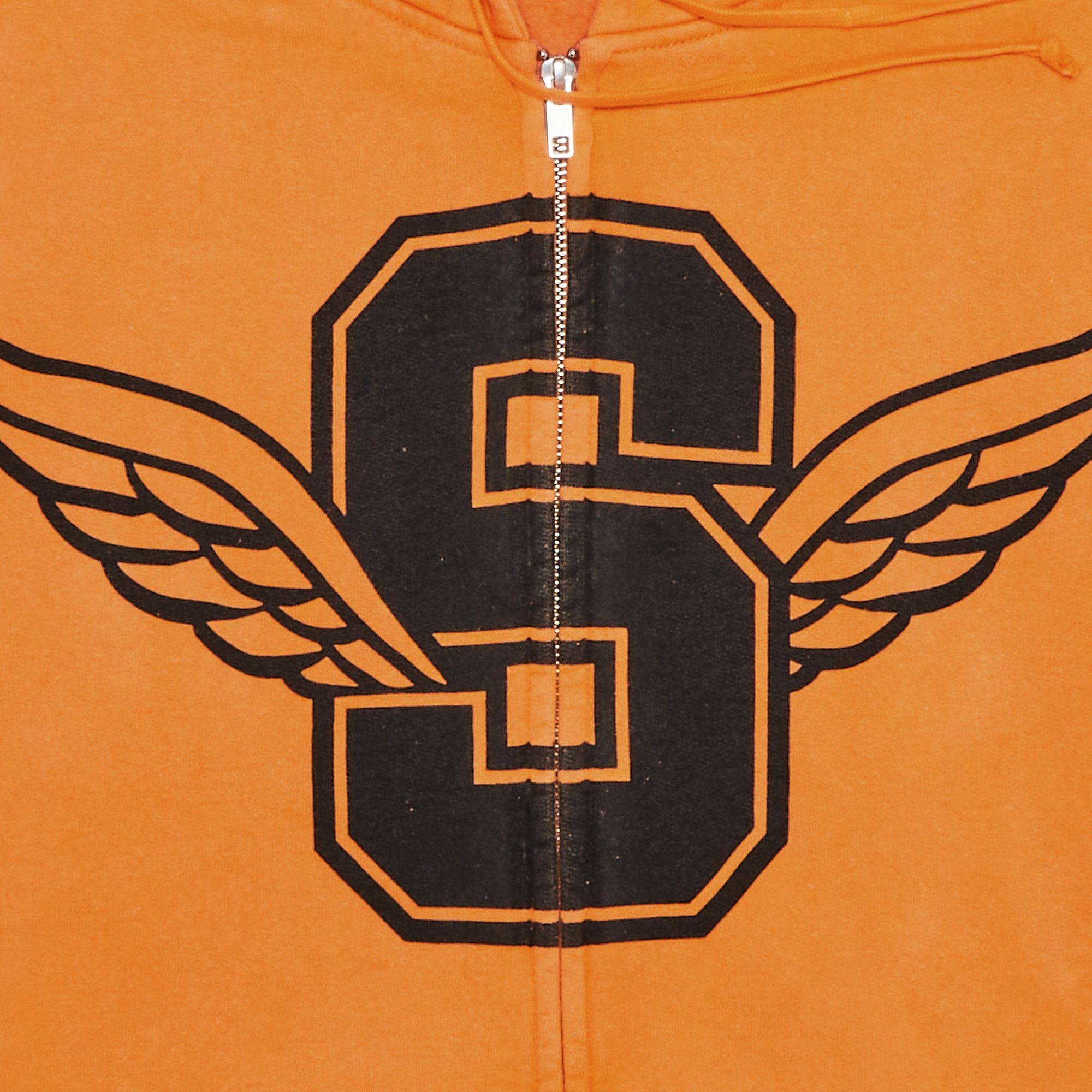 Supreme Wings Zip Up Hooded Sweatshirt 'Light Orange' - 2