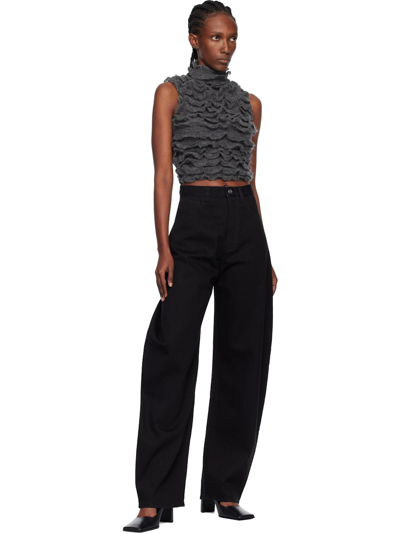 Alaïa Gray Ruffled Vest outlook