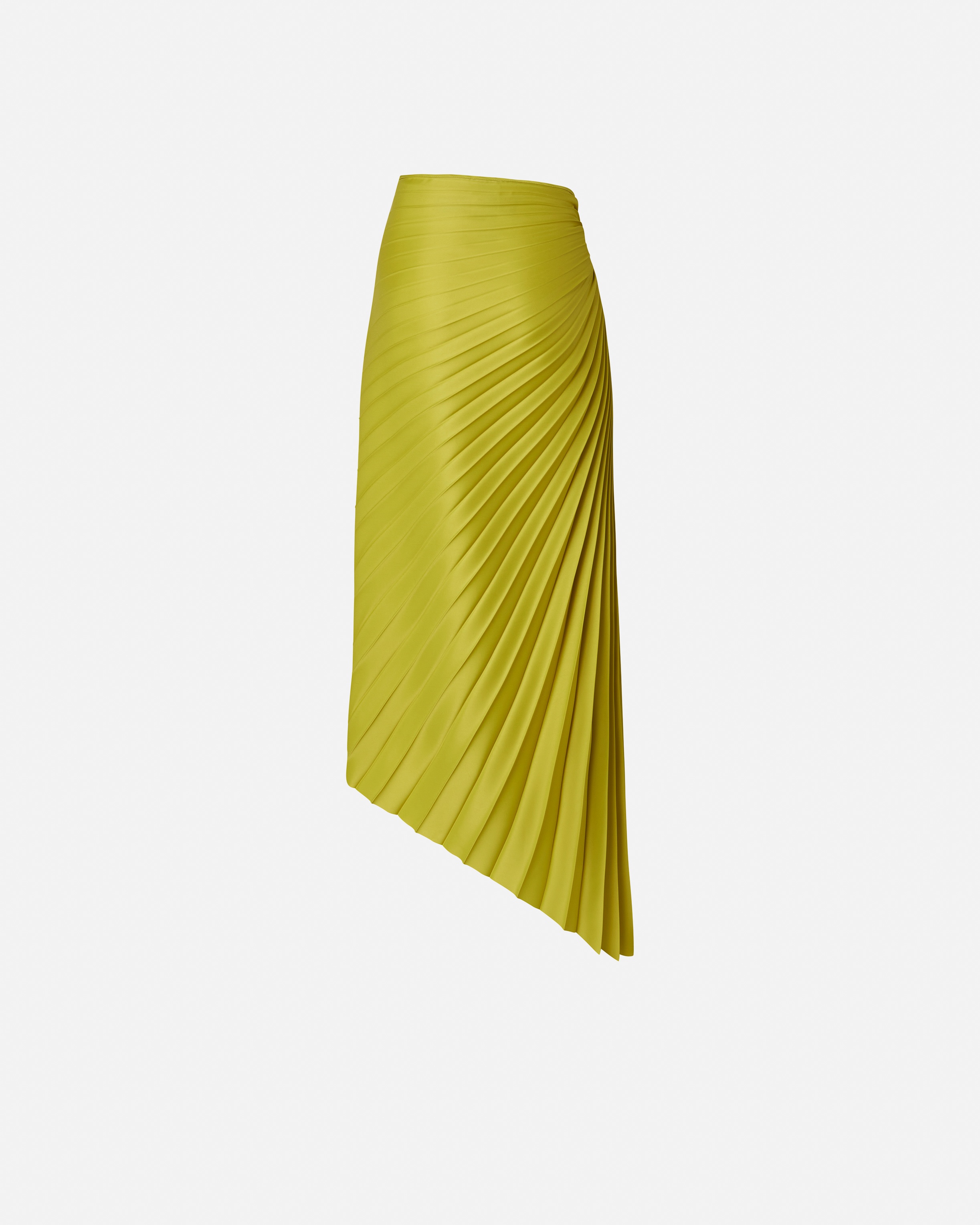 PLEATED SKIRT WITH ASYMMETRIC HEM - 6