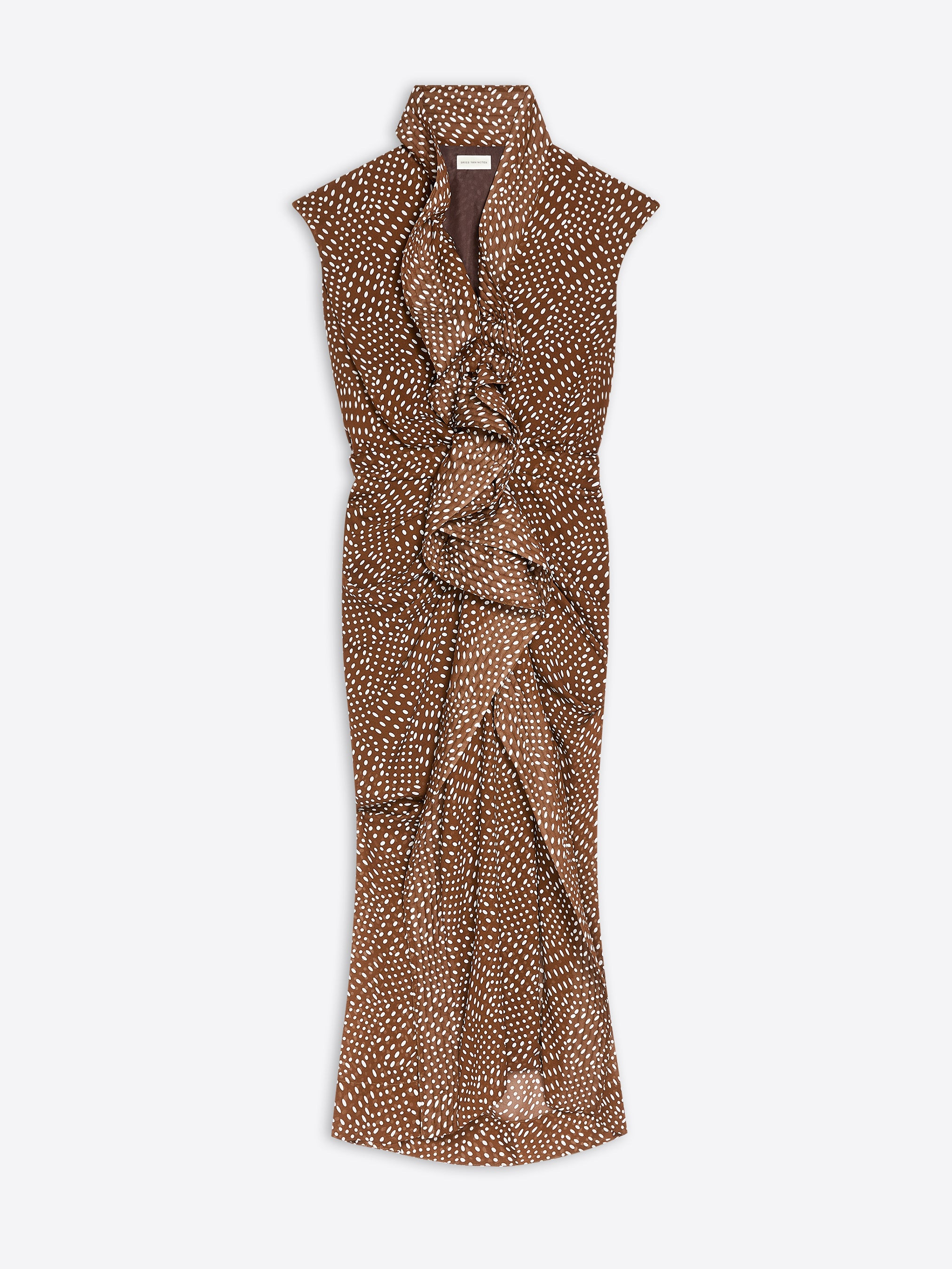 WAISTED RUFFLED DRESS - 1