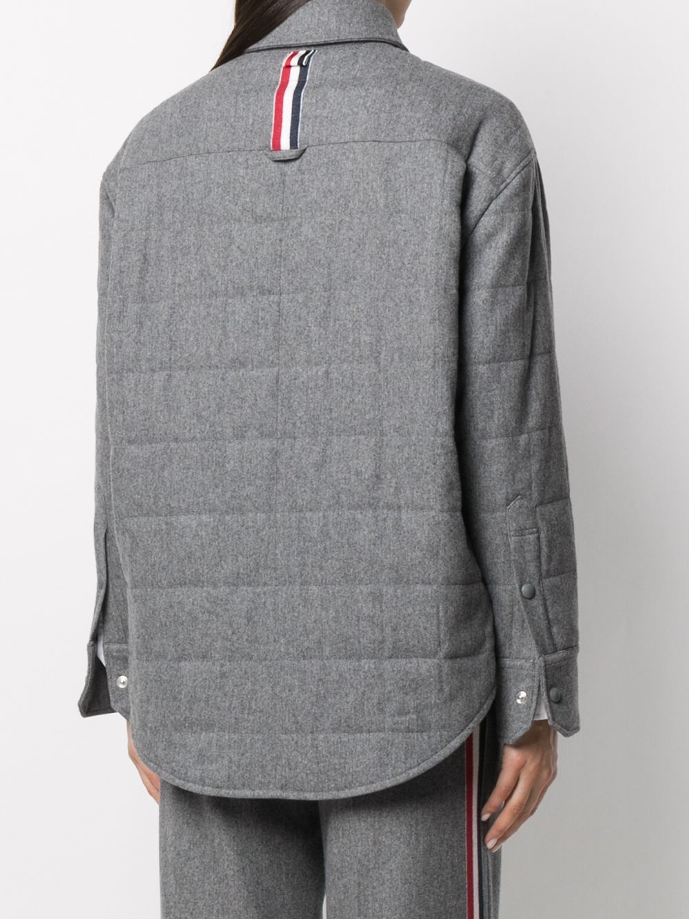 oversized padded shirt jacket - 4