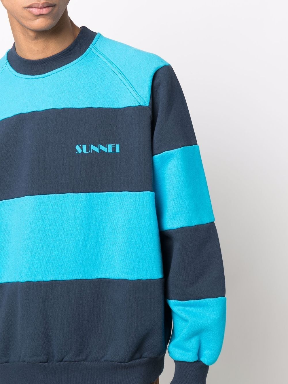 logo striped sweatshirt - 5