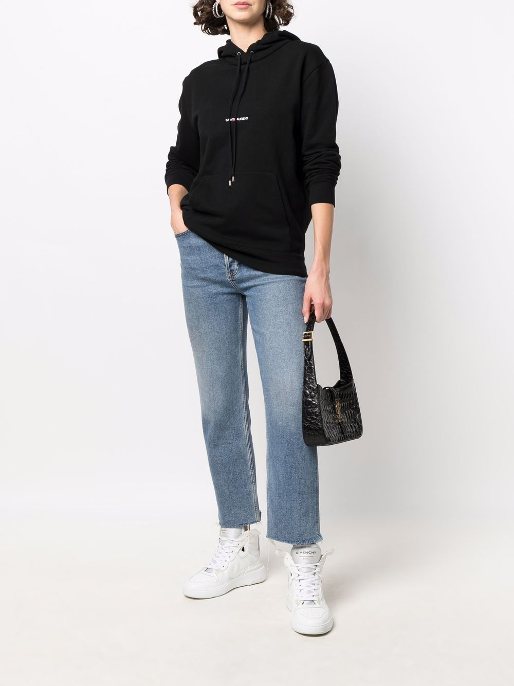 Saint Laurent Logo Hoodie - 3