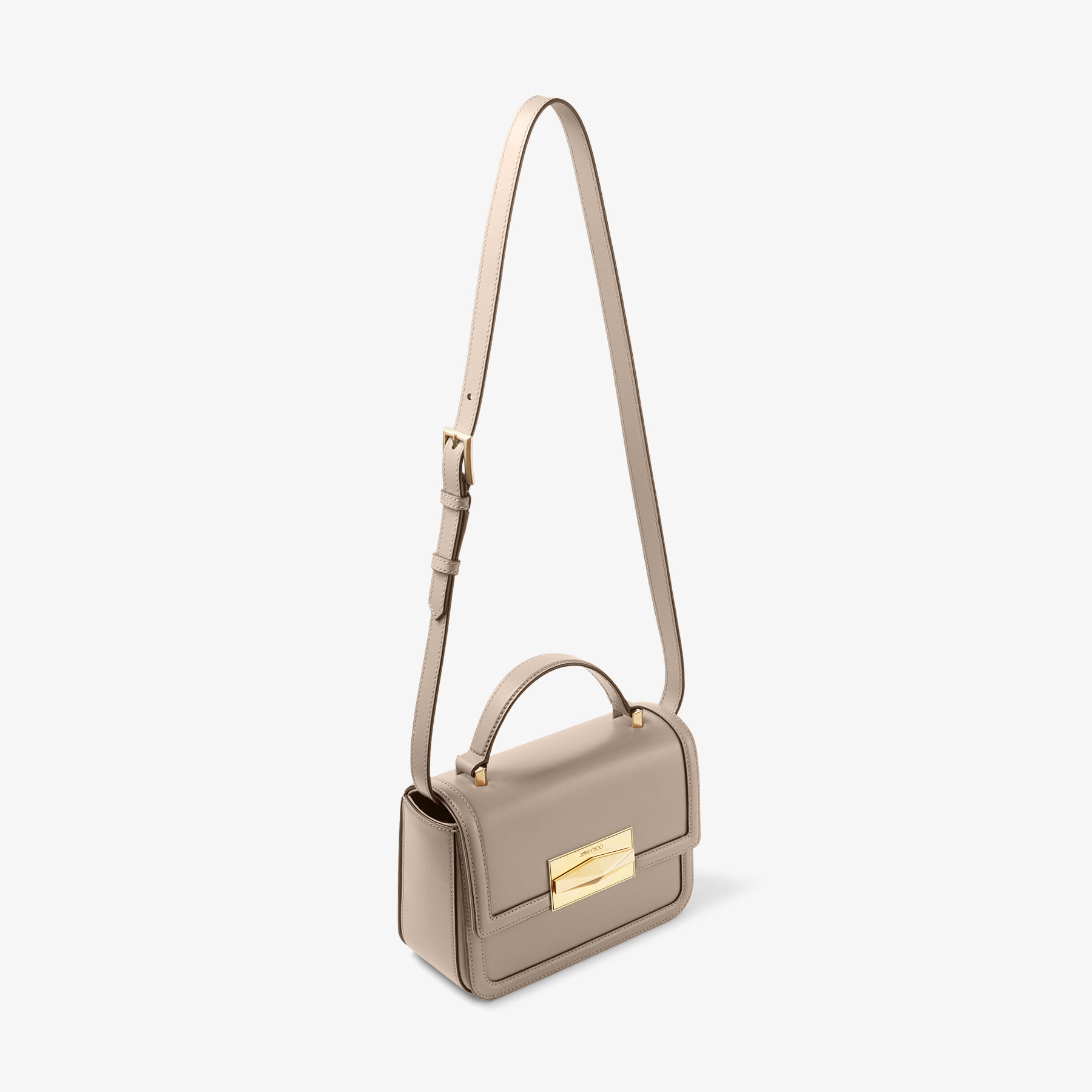 Diamond Tophandle
Taupe Box Calf Leather Top Handle Bag - 6