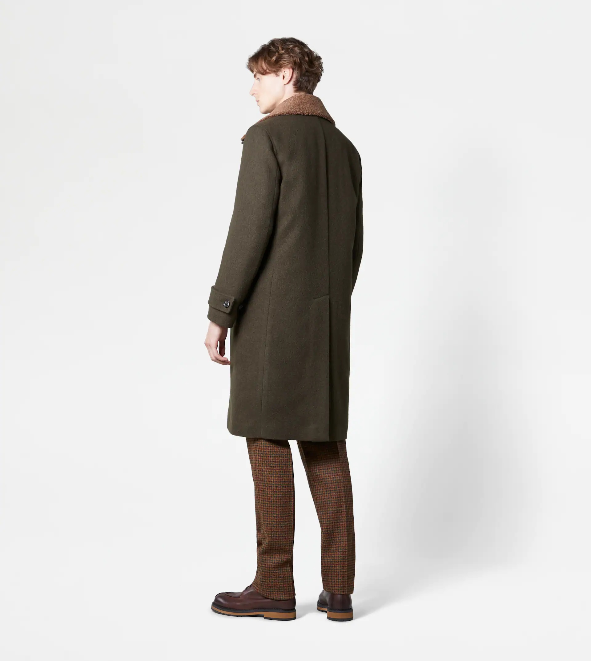 SHETLAND COAT - BROWN - 3