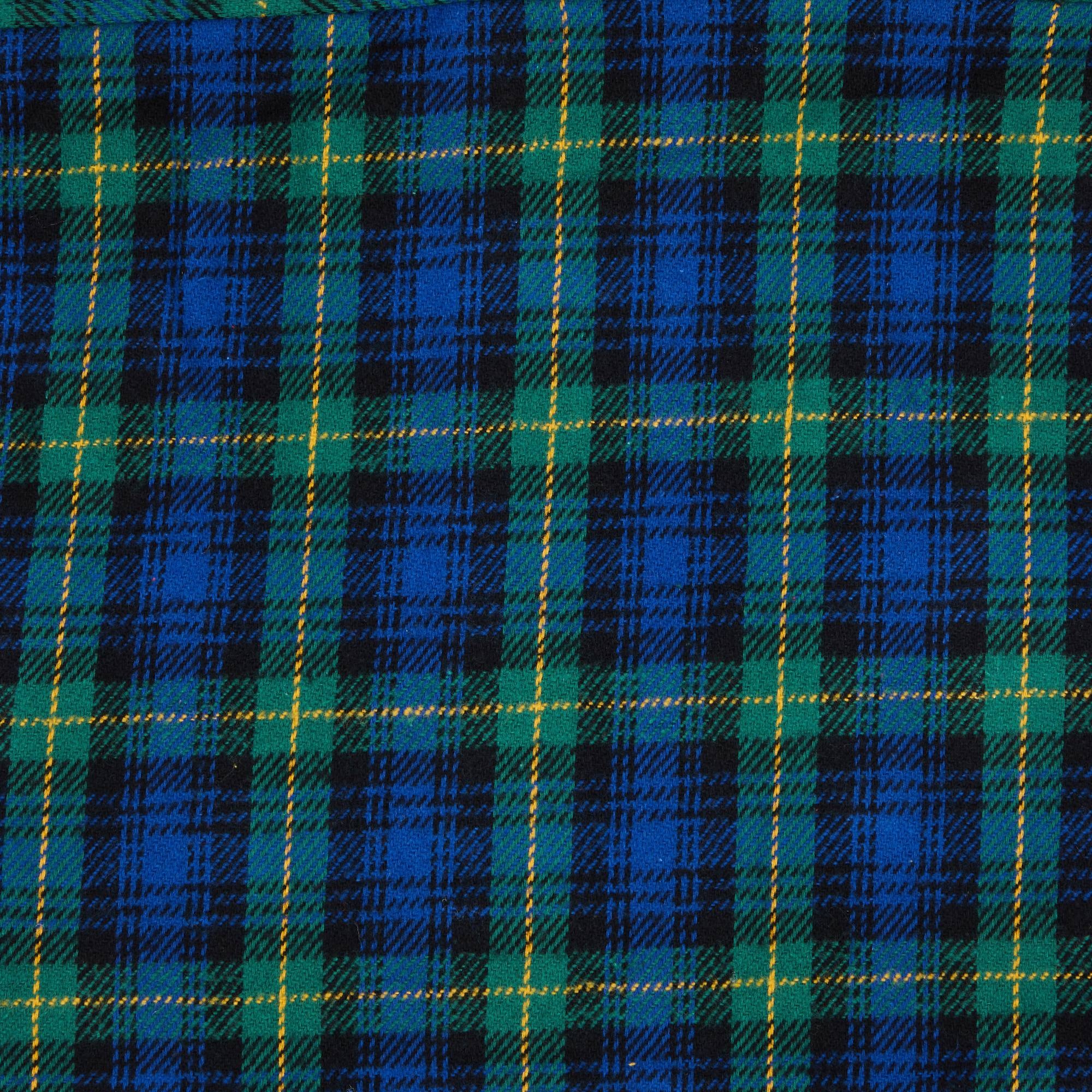Supreme Tartan Flannel Hooded Shirt 'Blue' - 3