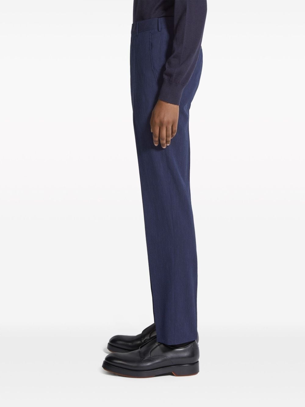 high-waist slim-fit trousers - 3