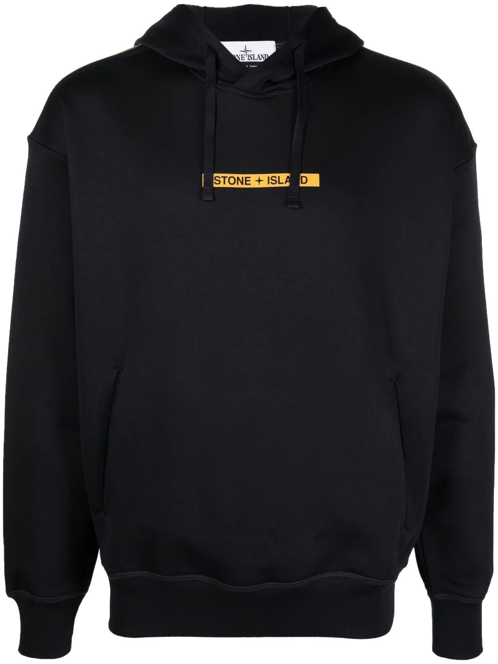 logo-print long-sleeved hoodie - 1