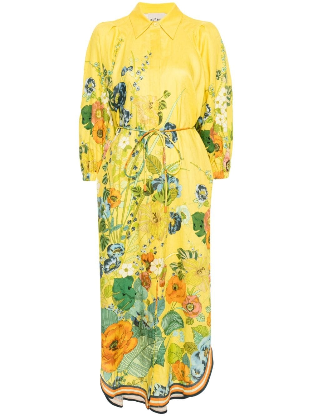 Cresida floral-print linen dress - 1