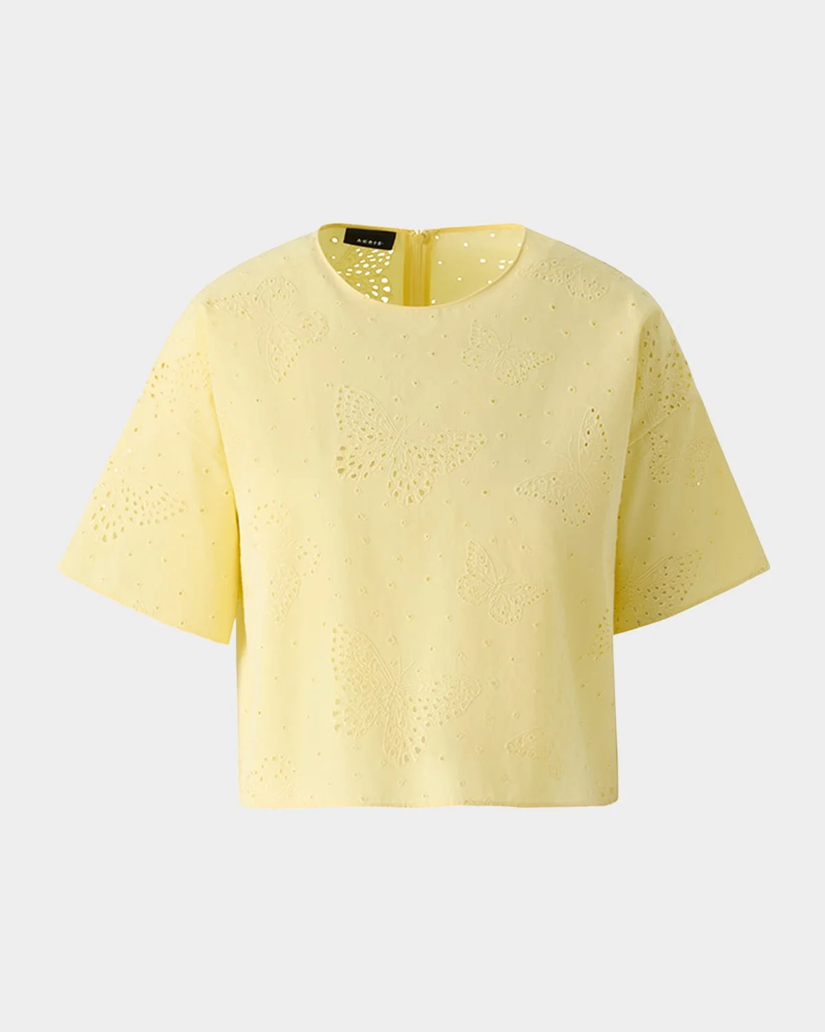 Broderie Anglaise Short-Sleeve Top - 1