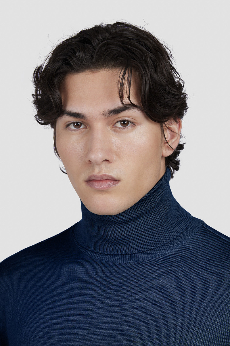 WOOL AND SILK TURTLENECK SWEATER 4