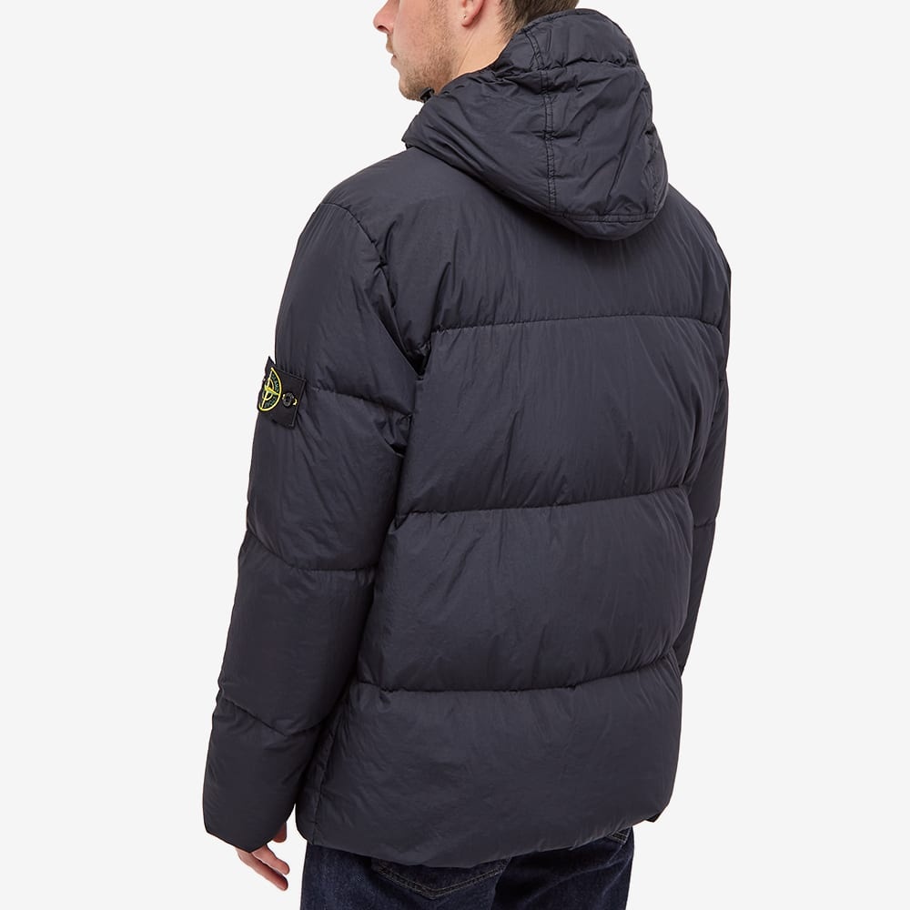 Stone Island Garment Dyed Crinkle Reps Hooded Down Jacket - 5