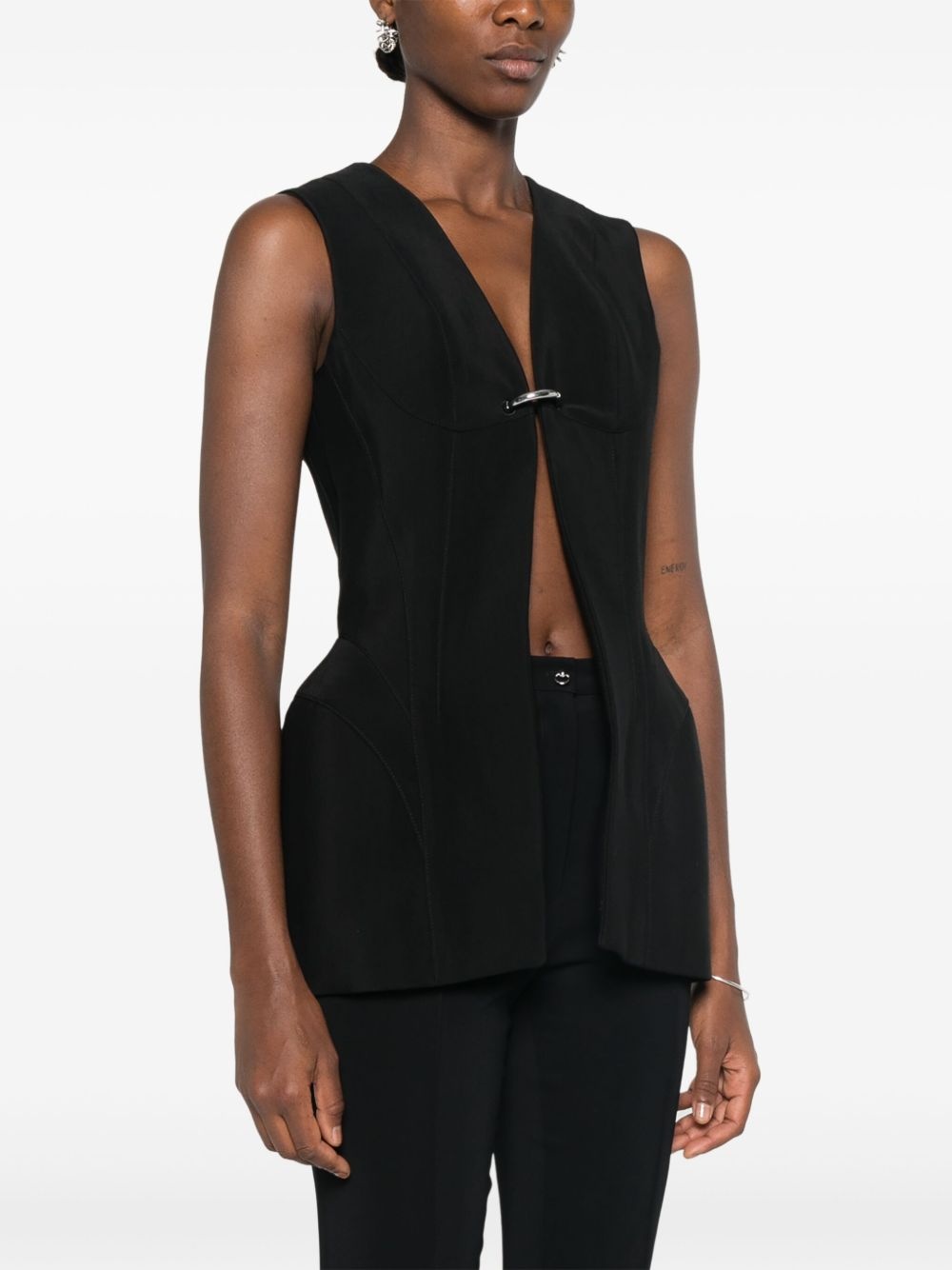 corseted pierced vest - 3