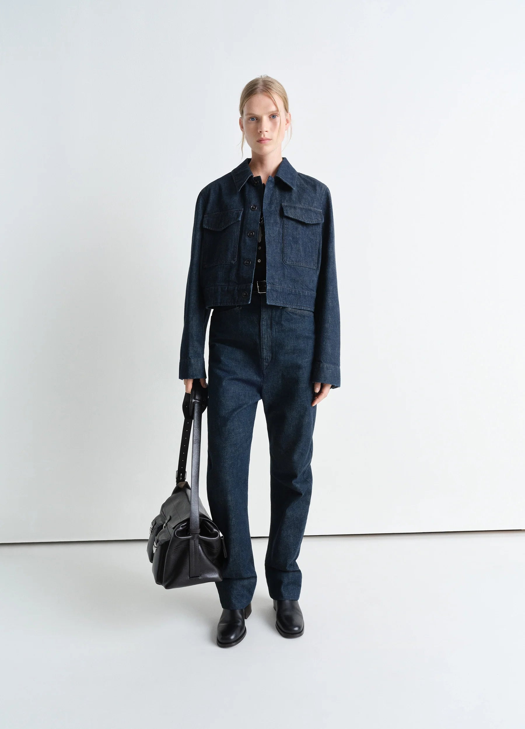 TWO POCKET CROPPED JACKET - 5
