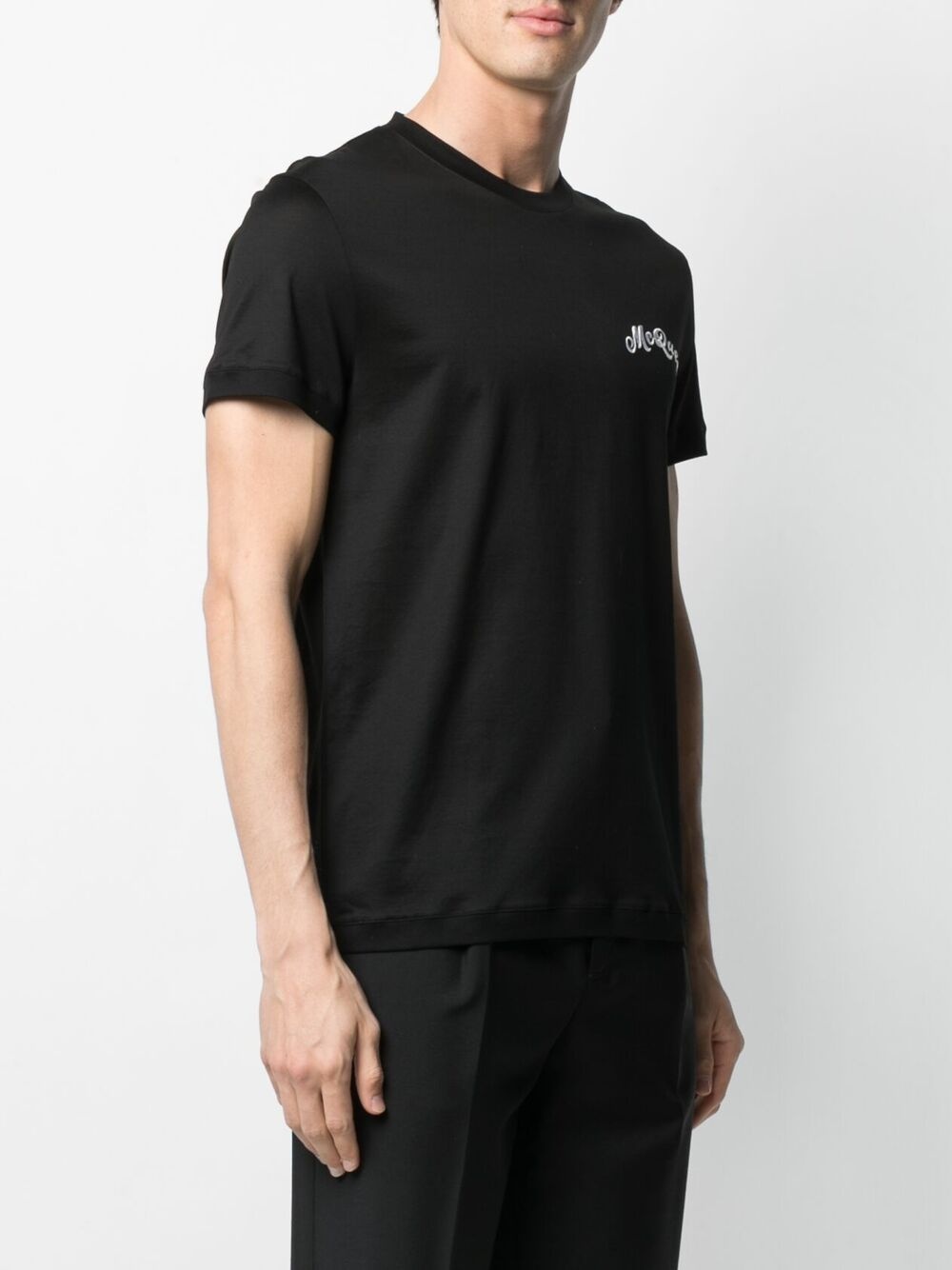 embroidered logo T-shirt - 3