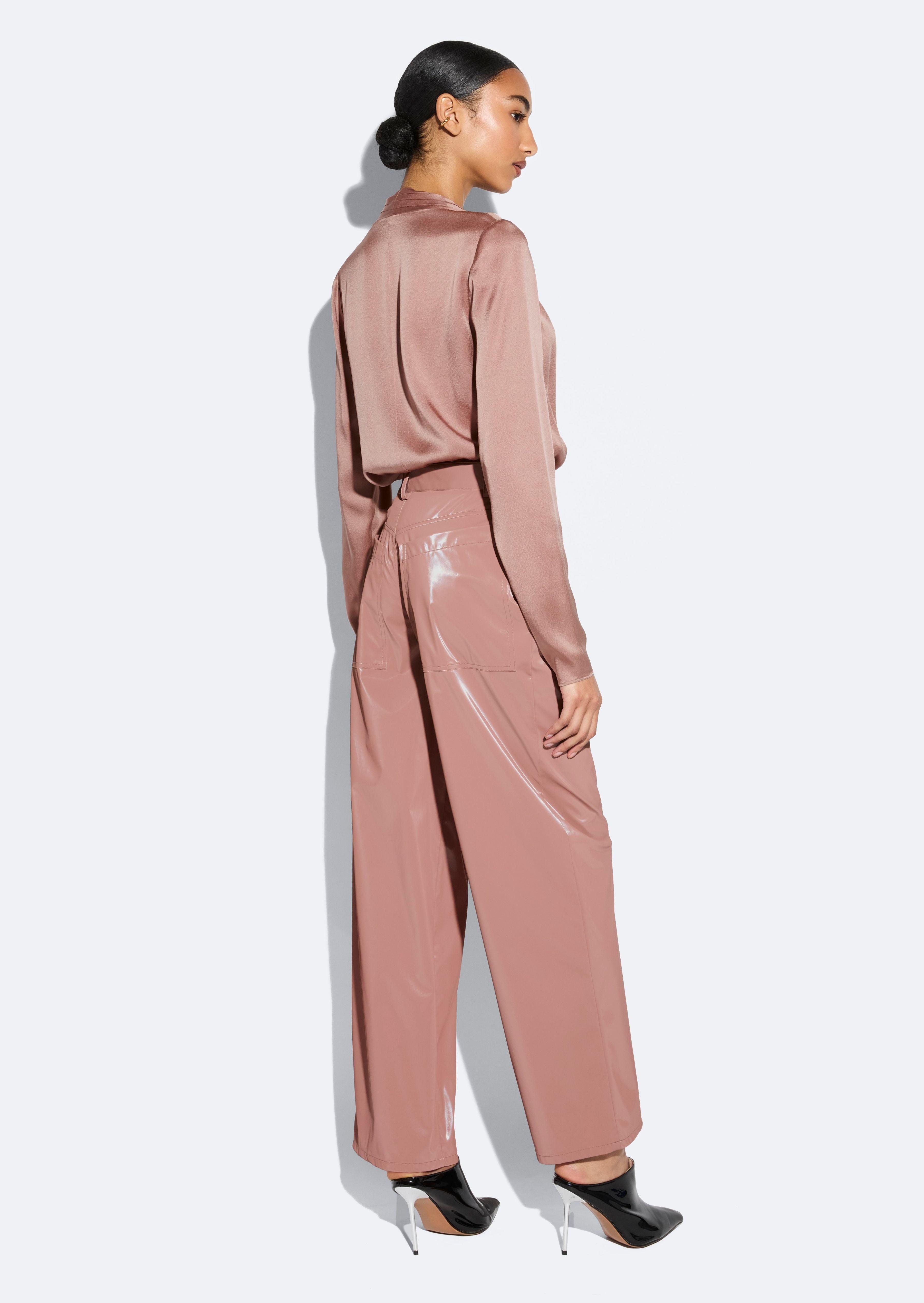 Vinyl Straight Leg Pant - 3