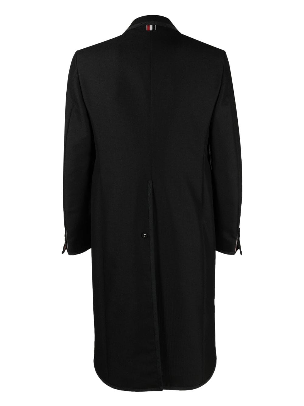 single-breasted high-low coat - 2