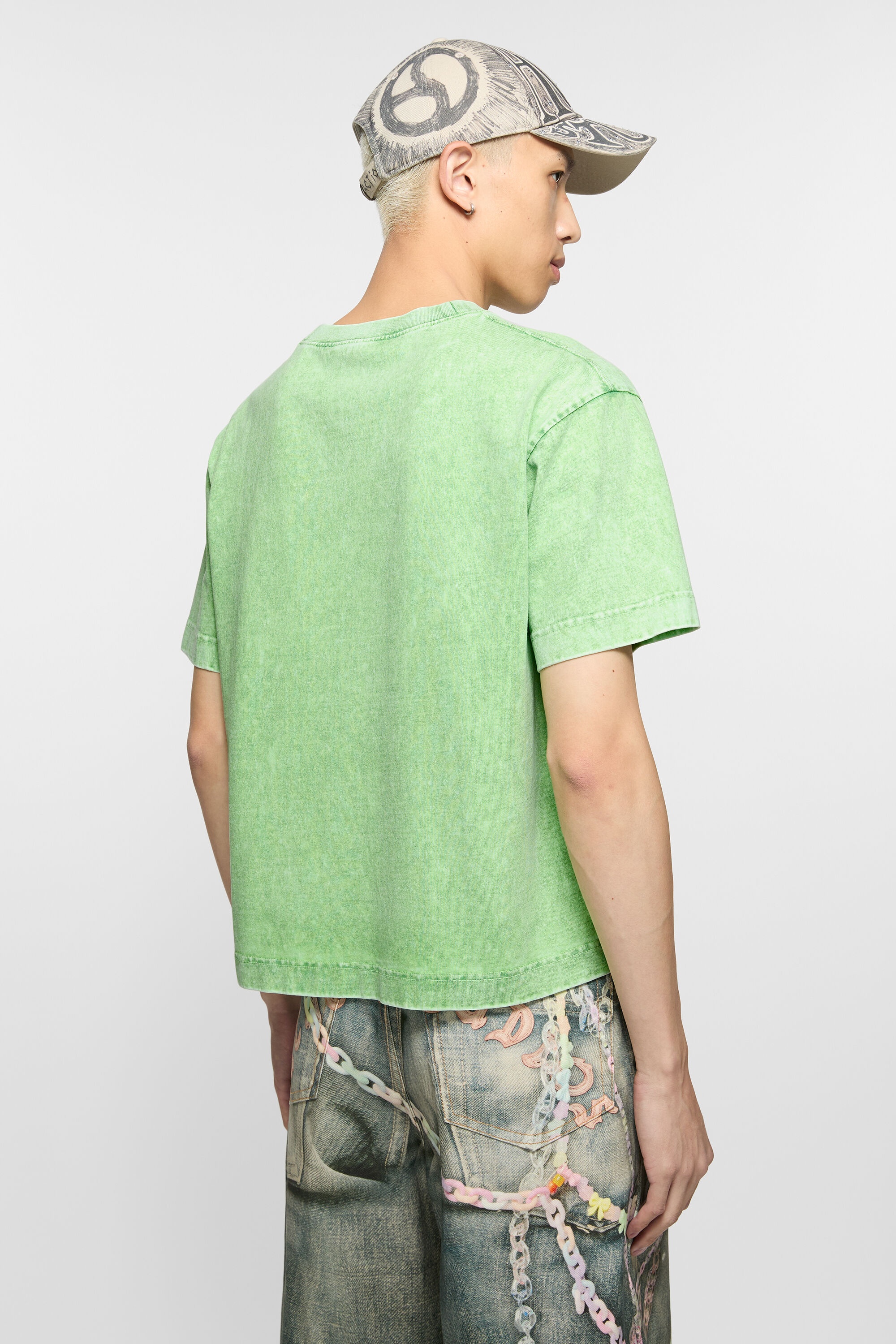 Logo t-shirt - Relaxed fit - Bright Green - 3