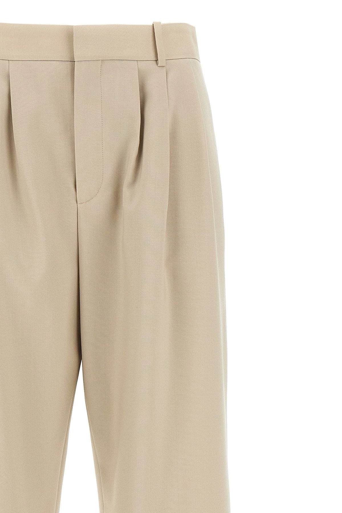 Saint Laurent Women Pleat Pants - 3