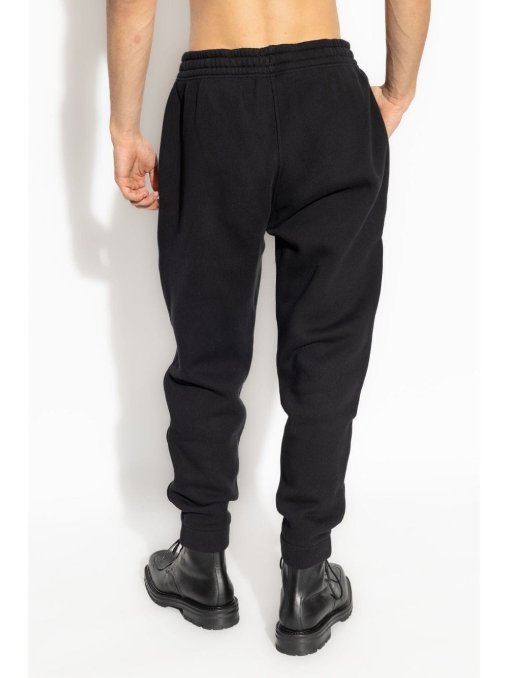 logo-print cotton track pants - 4