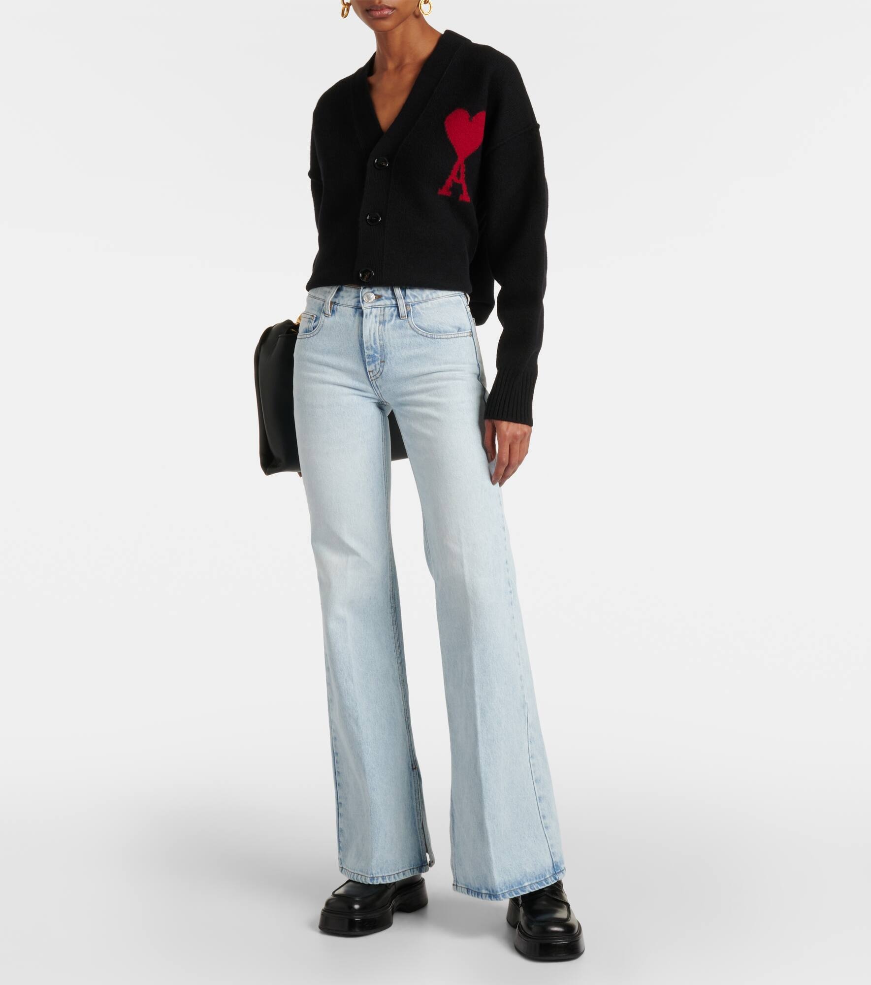 Split-hem flared jeans - 7