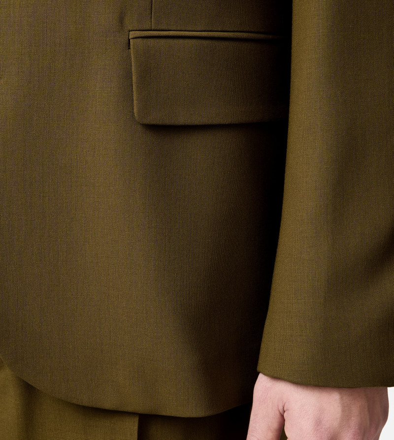 BLAZER IN WOOL - BROWN 6