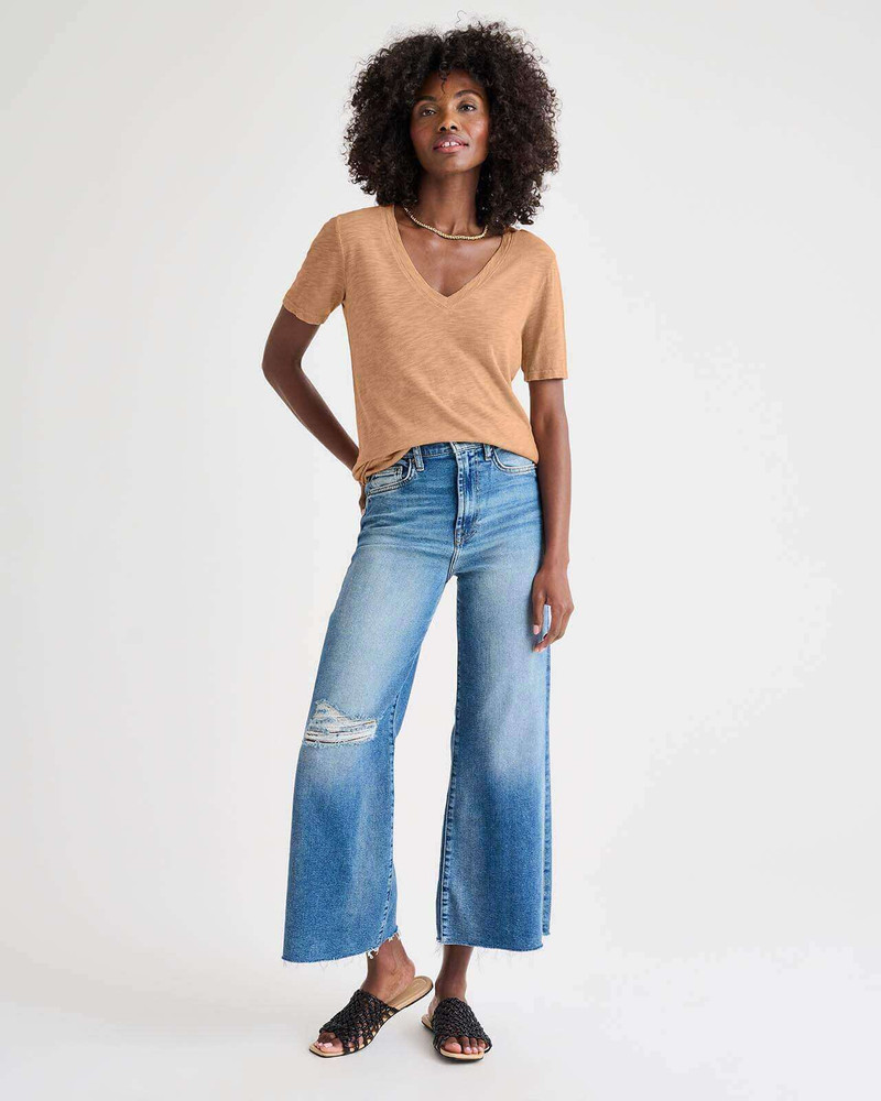 Everly Slub V-Neck Tee 5