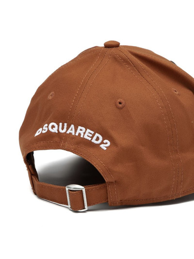 DSQUARED2 distressed logo-patch baseball cap outlook