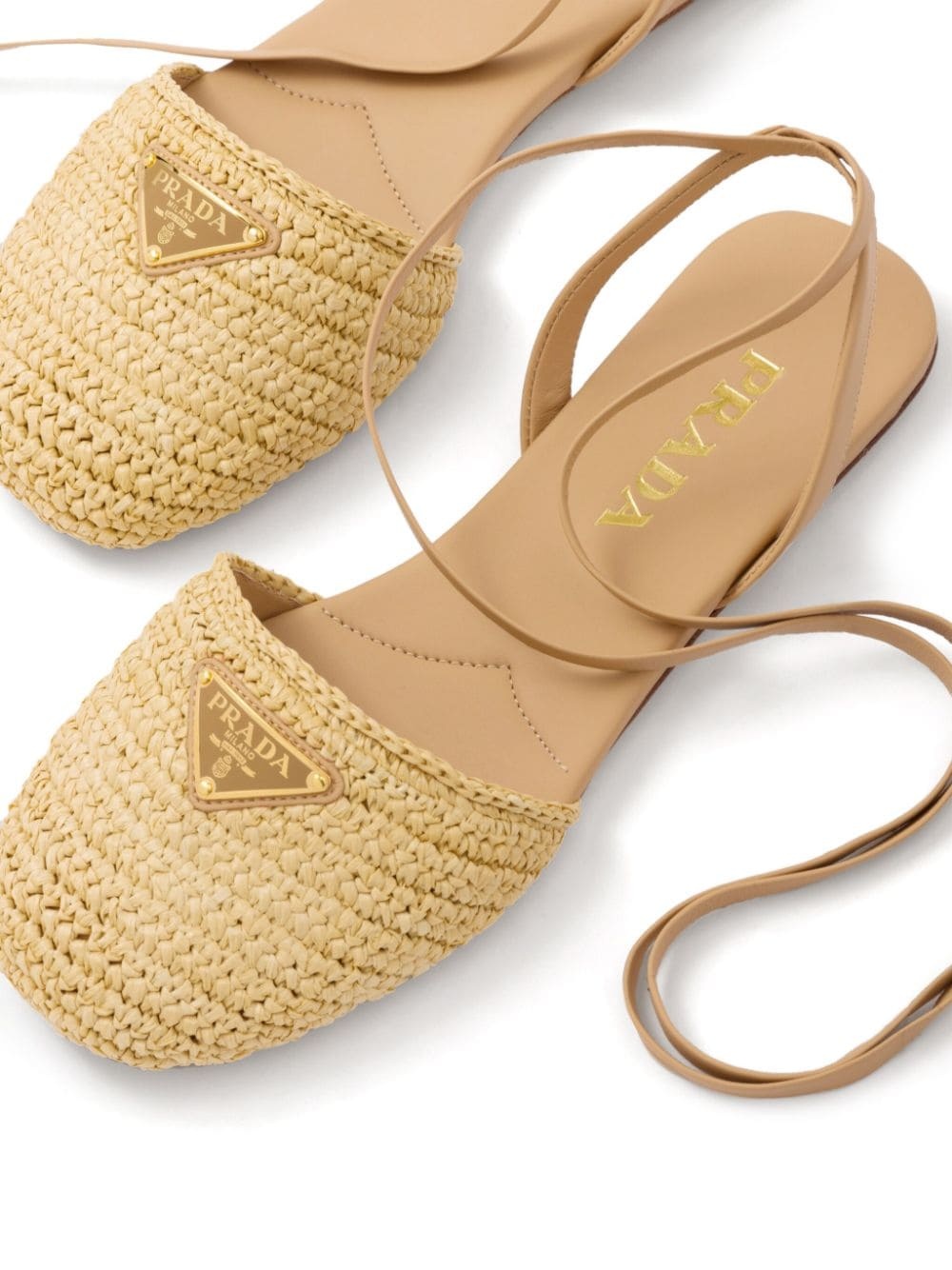 woven raffia sandals - 4