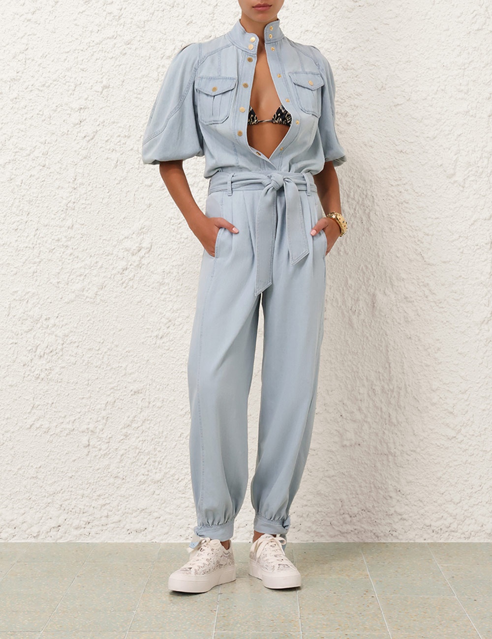 ACACIA DENIM LANTERN BLOUSE - 7
