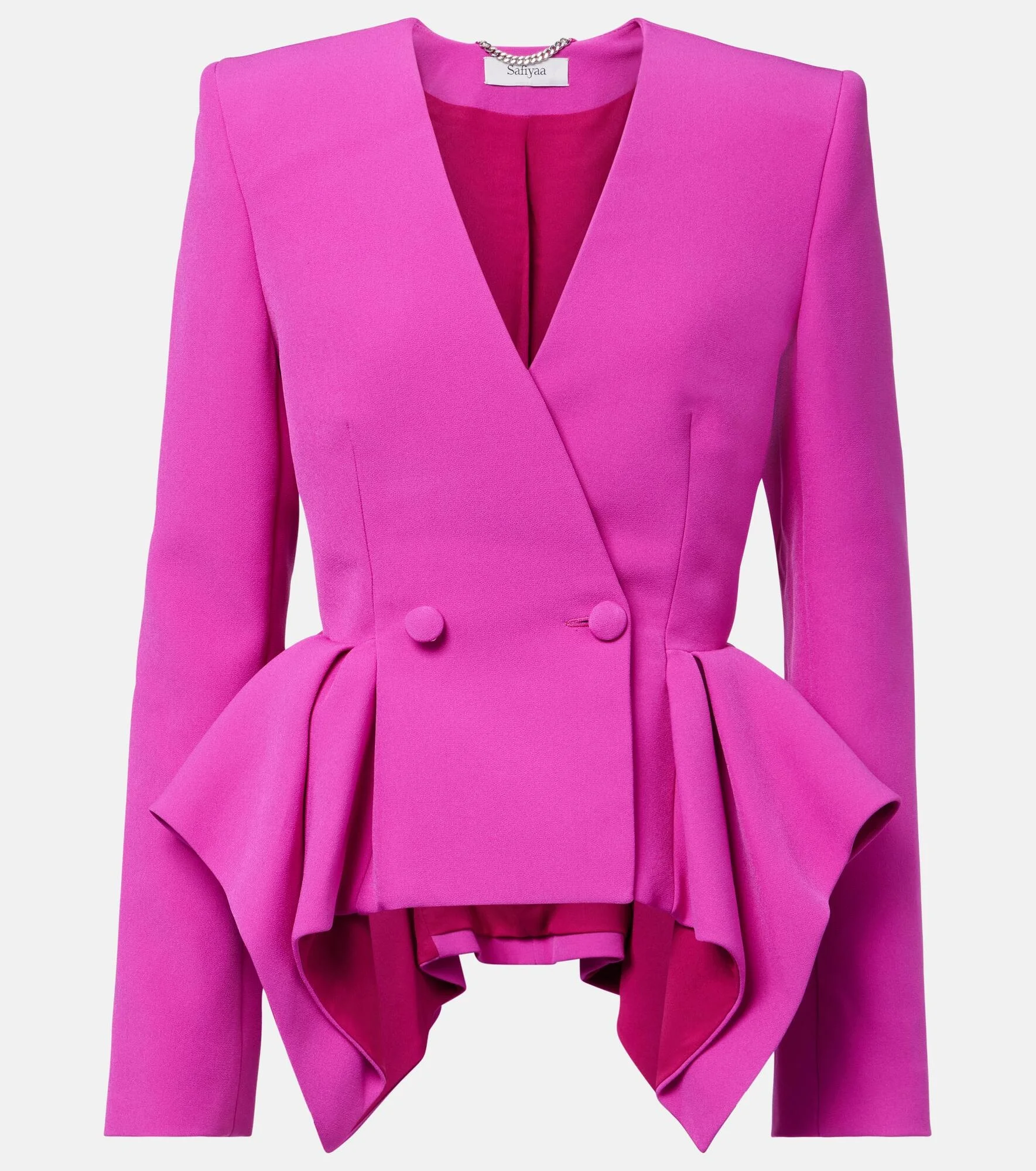 Double-breasted peplum blazer - 1