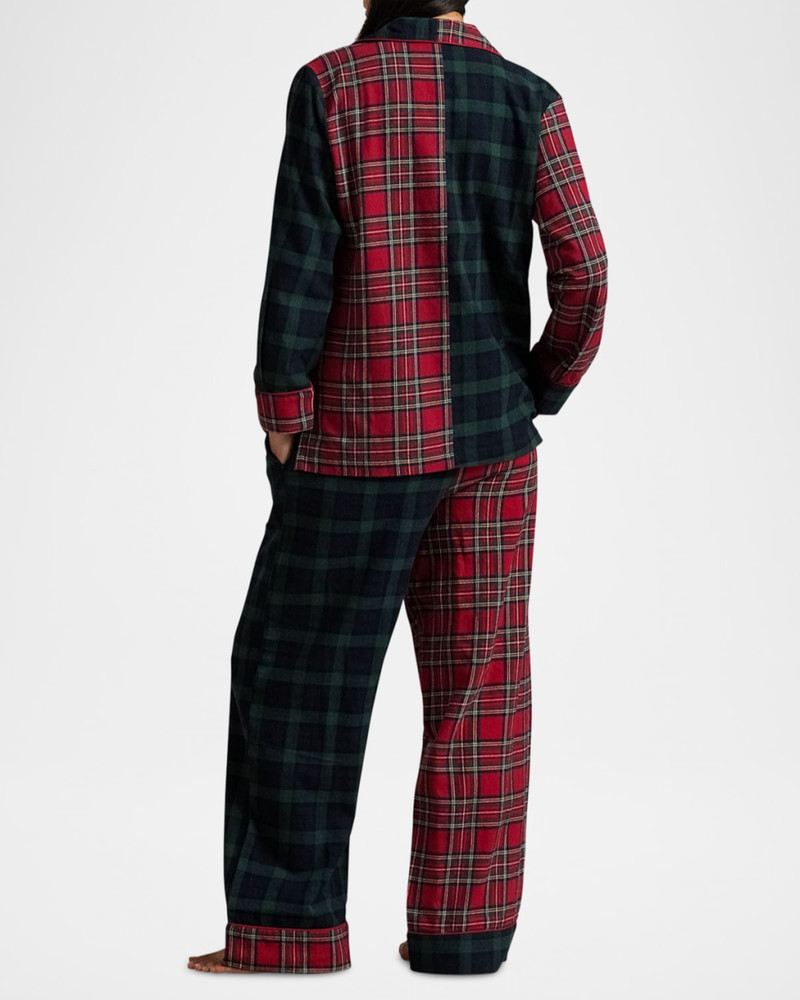 Madison Patchwork Cotton Plaid Pajama Set 3