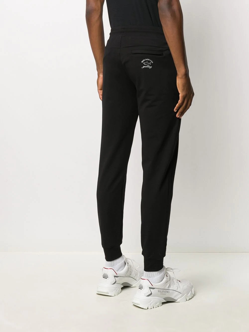 drawstring waist track pants - 4