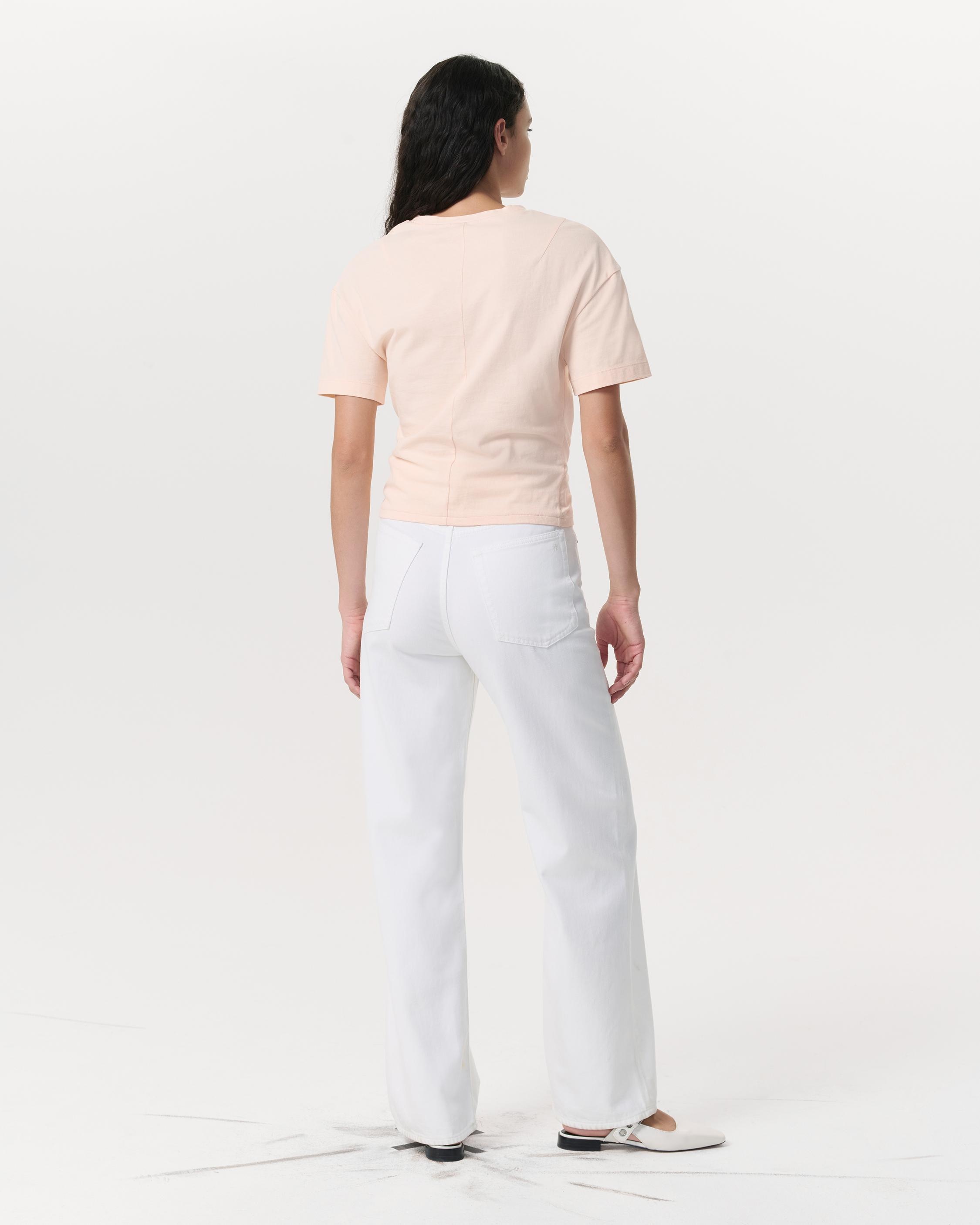Mica Twist-Detail Draped Cotton T-Shirt - 5