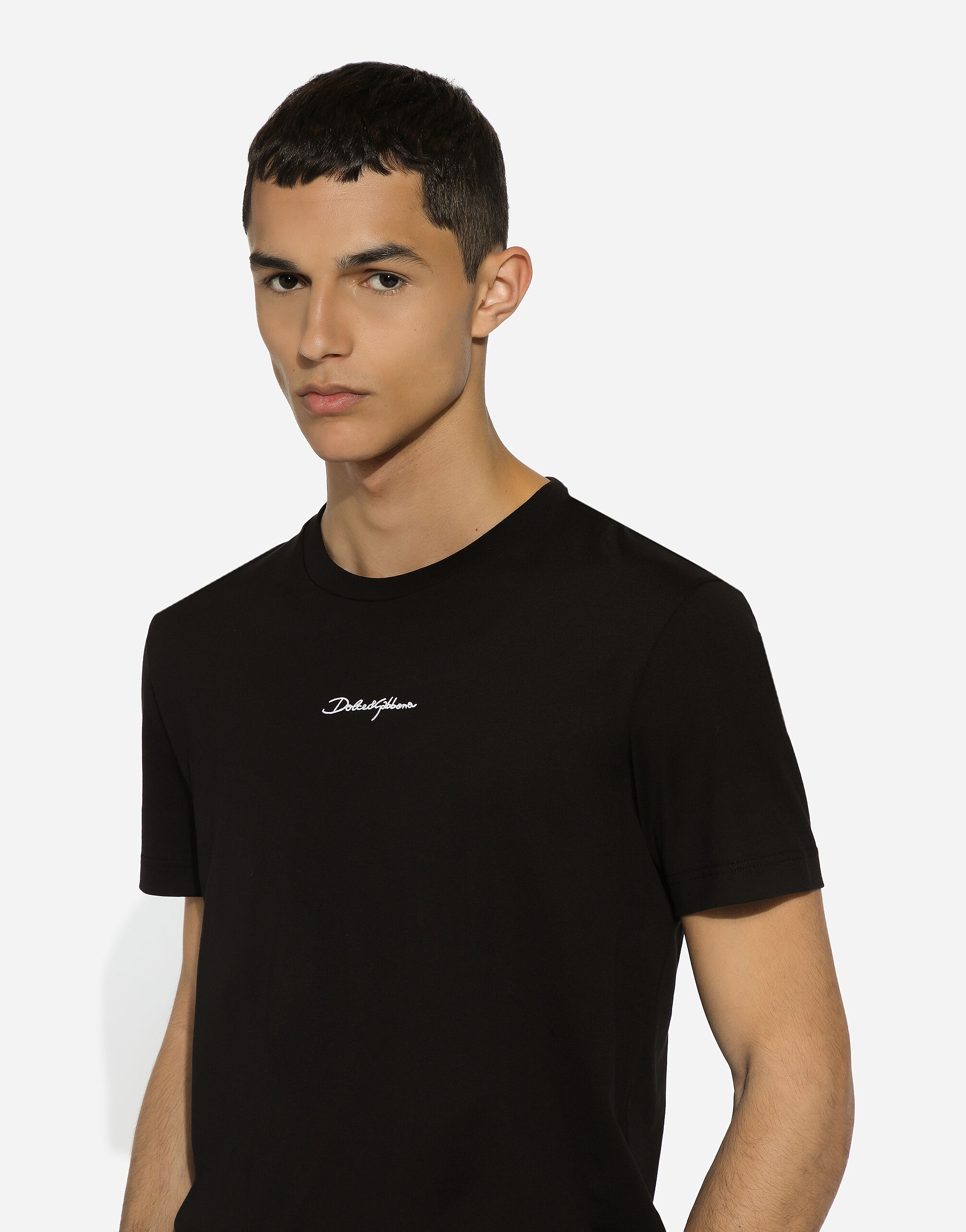 Cotton T-shirt with logo - 4