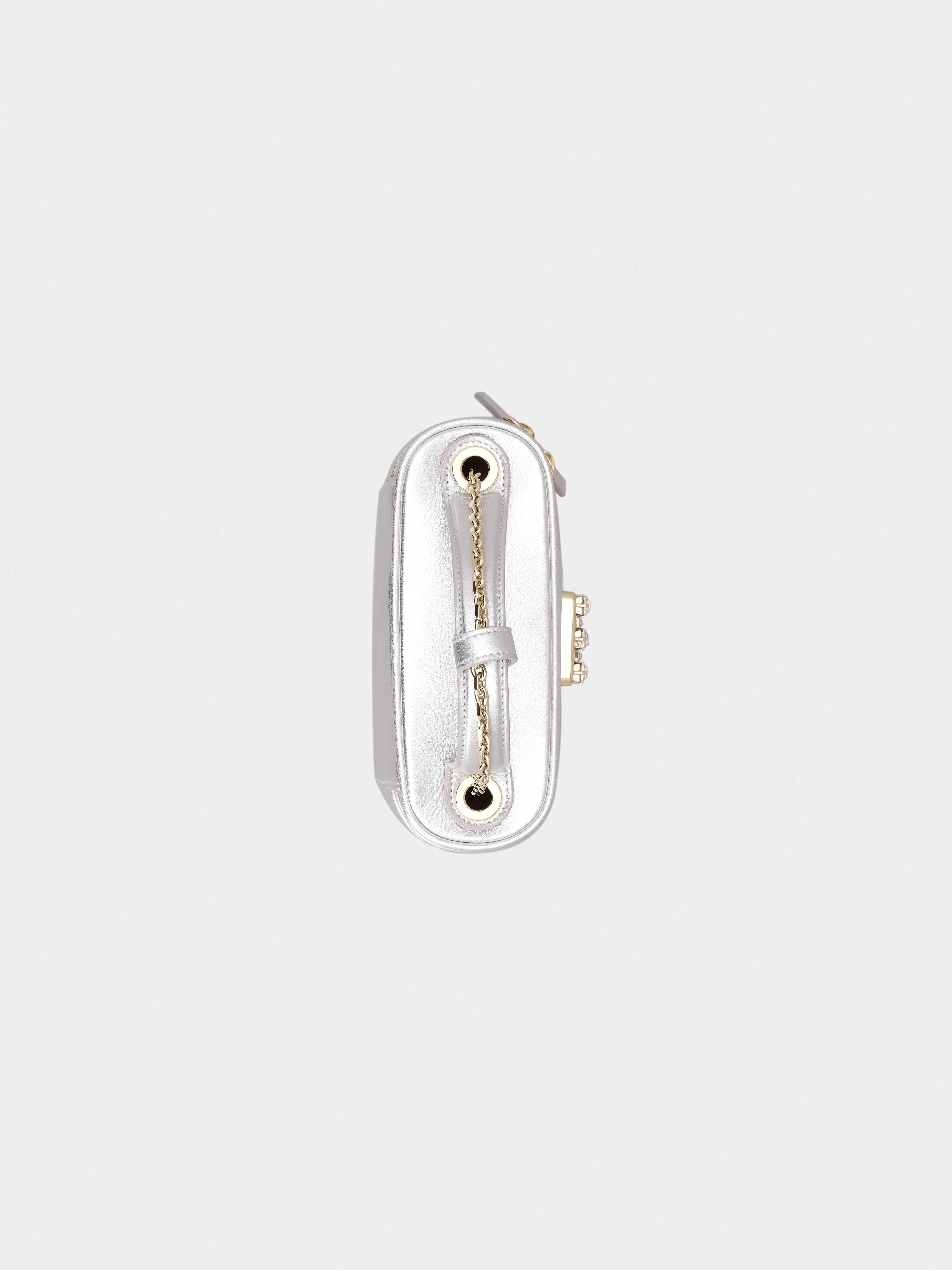 Roger Vivier Vanity Strass Buckle Micro Bag in Leather - 6