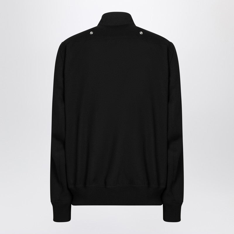 Rick Owens Black Wool Zip Jacket Men - 2