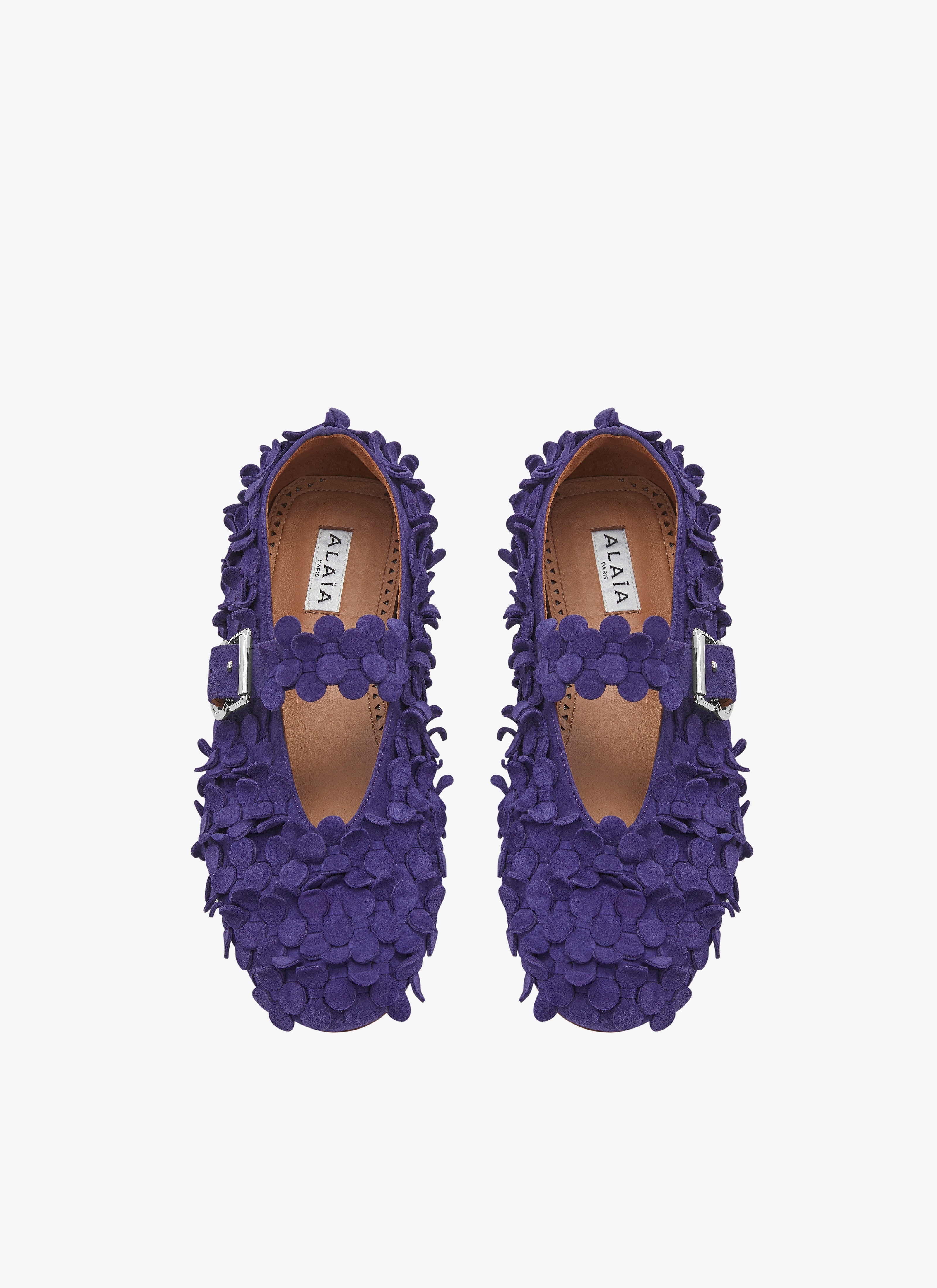 SUEDE GOATSKIN BALLET FLATS - 2