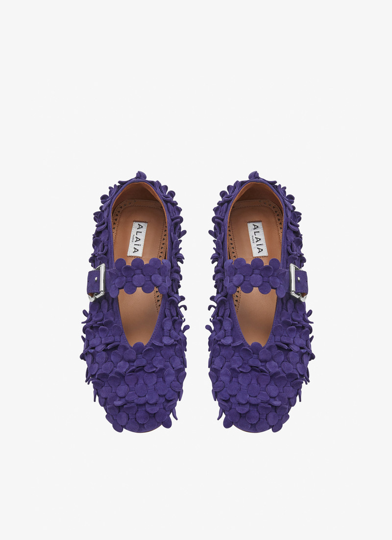 Alaïa SUEDE GOATSKIN BALLET FLATS outlook