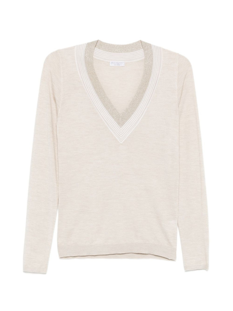 V-neck jersey top 1