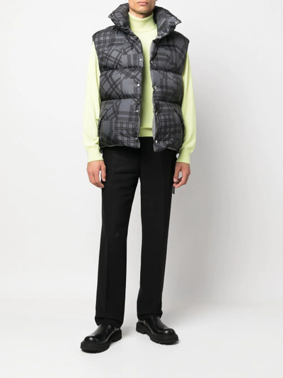 Khrisjoy check-pattern padded gilet outlook