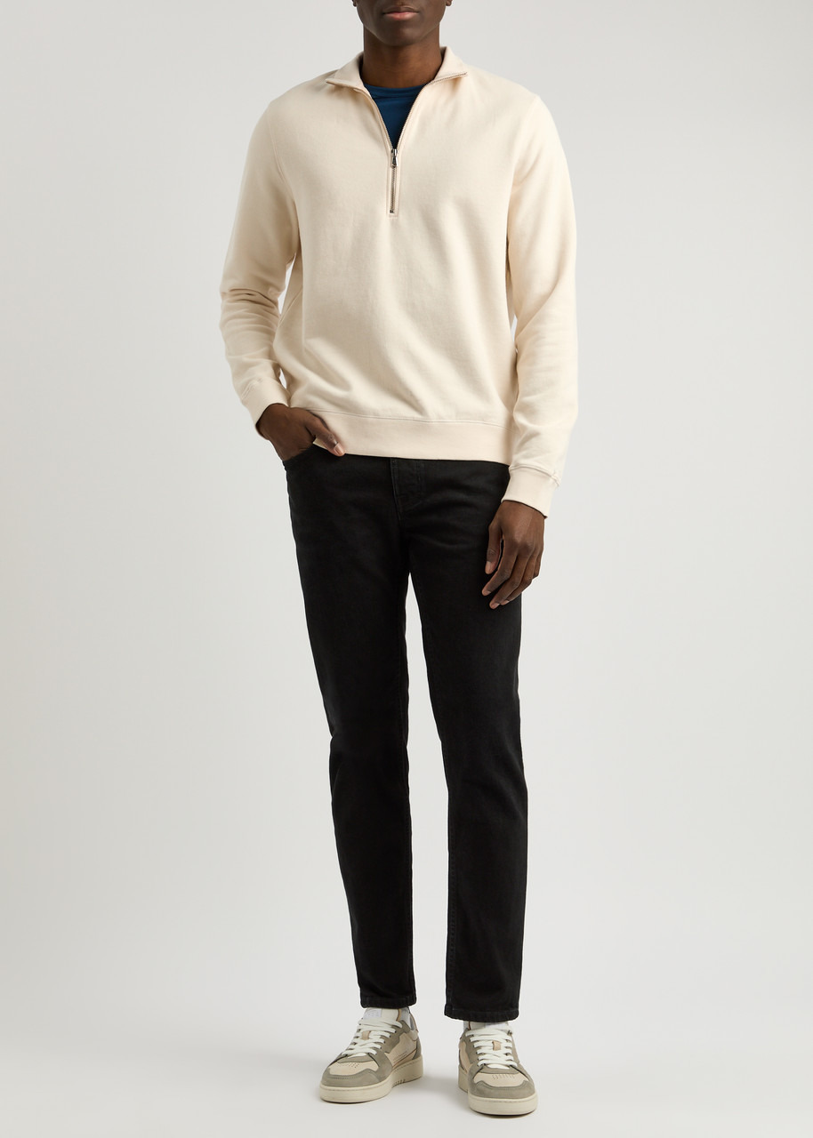 Sunspel Half-zip Cotton Sweatshirt - 4