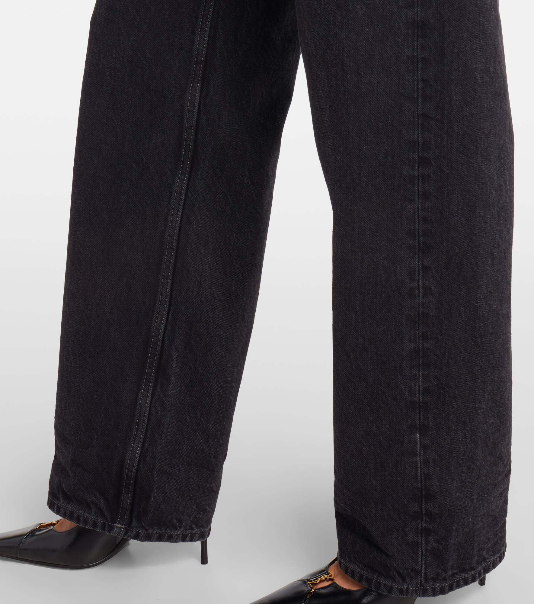 High-rise wide-leg jeans - 5