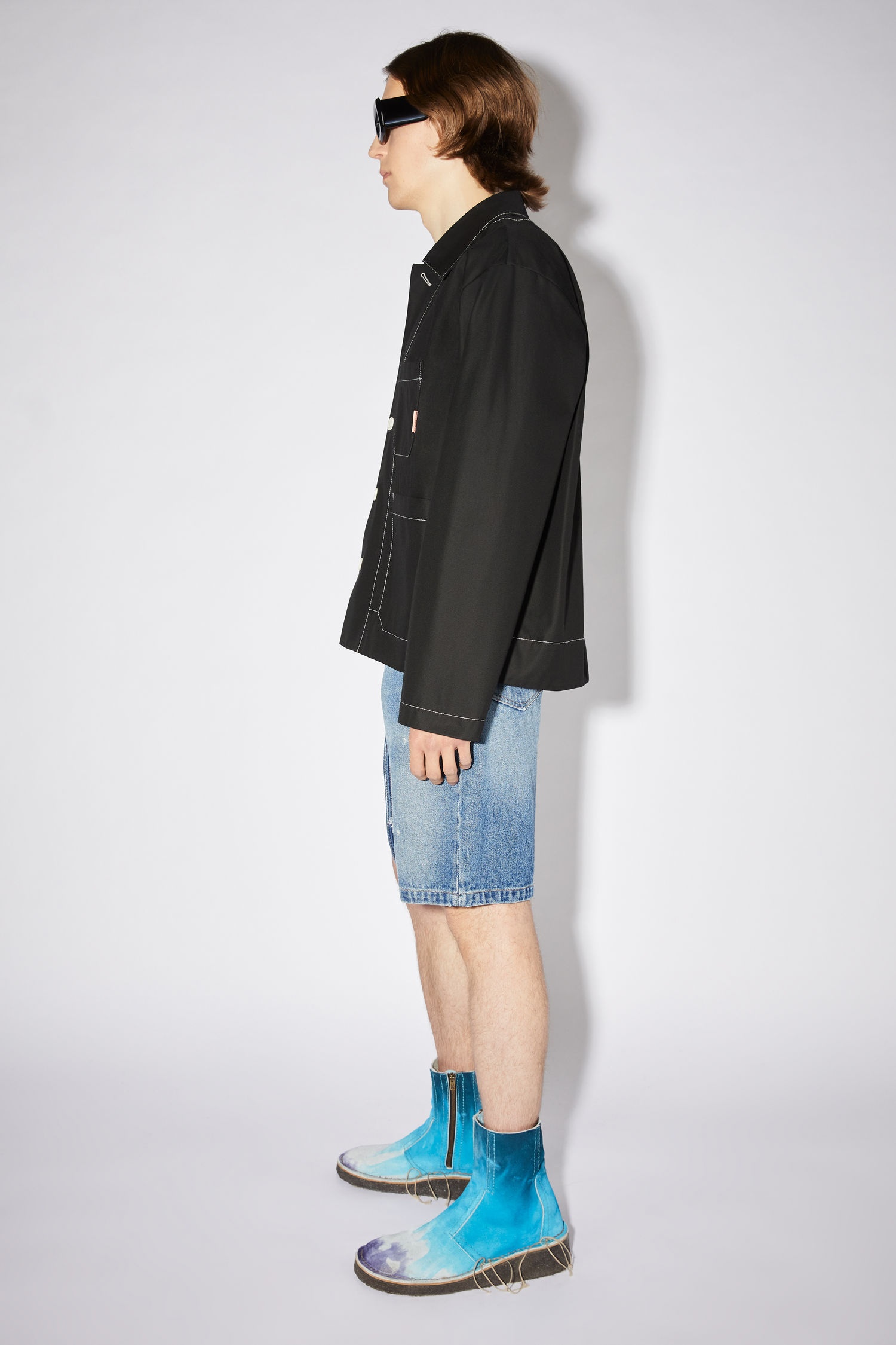 Heavy twill jacket - Black - 4