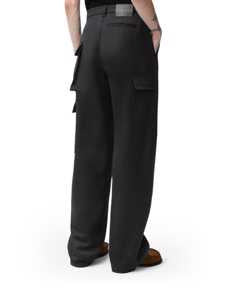 WOOL CARGO PANTS - 4