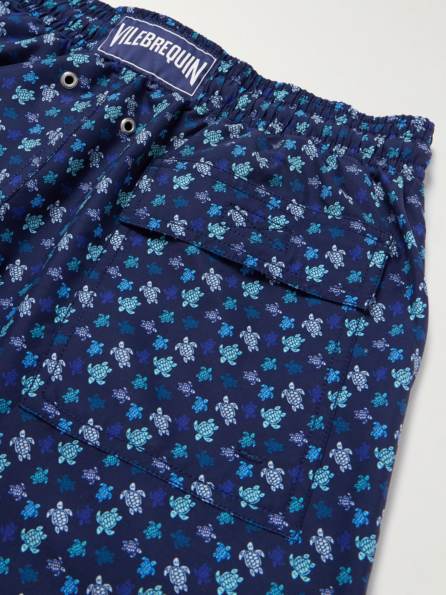 Moorea Straight-Leg Mid-Length Printed Swim Shorts Blue - 4