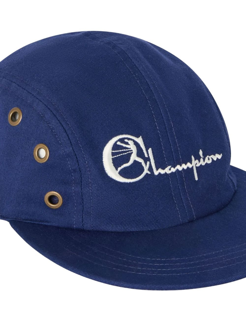 embroidered eyeleted baseball cap - 3