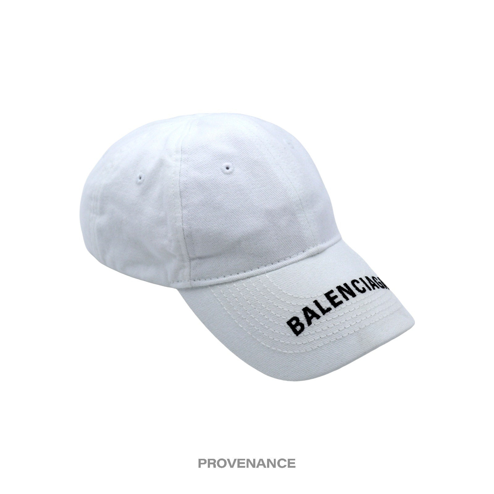Balenciaga Embroidered Logo Cap - White - 4